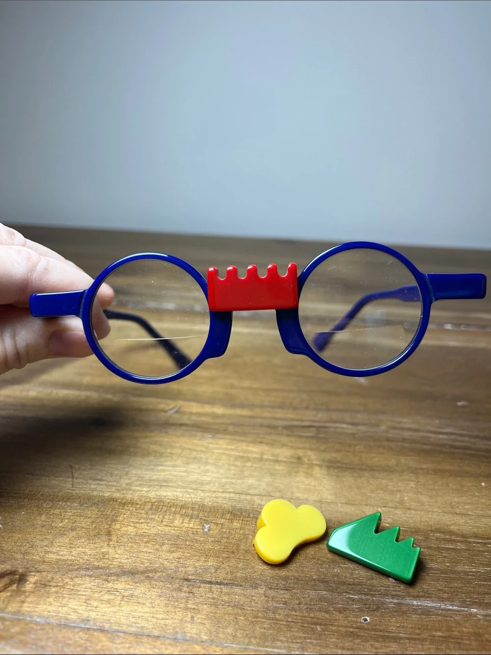 Readers funky  bifocal glasses. maybe 2.0? 1.75? Sabine be style